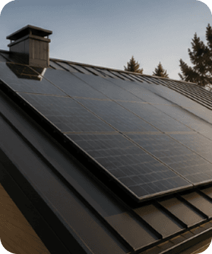 Tetto con pannelli fotovoltaici